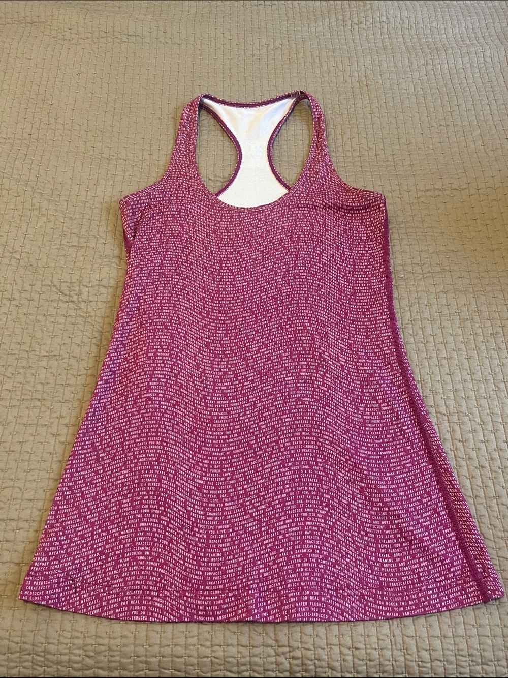 Lululemon Women's manifesto Pink Racerback Active Tank Top